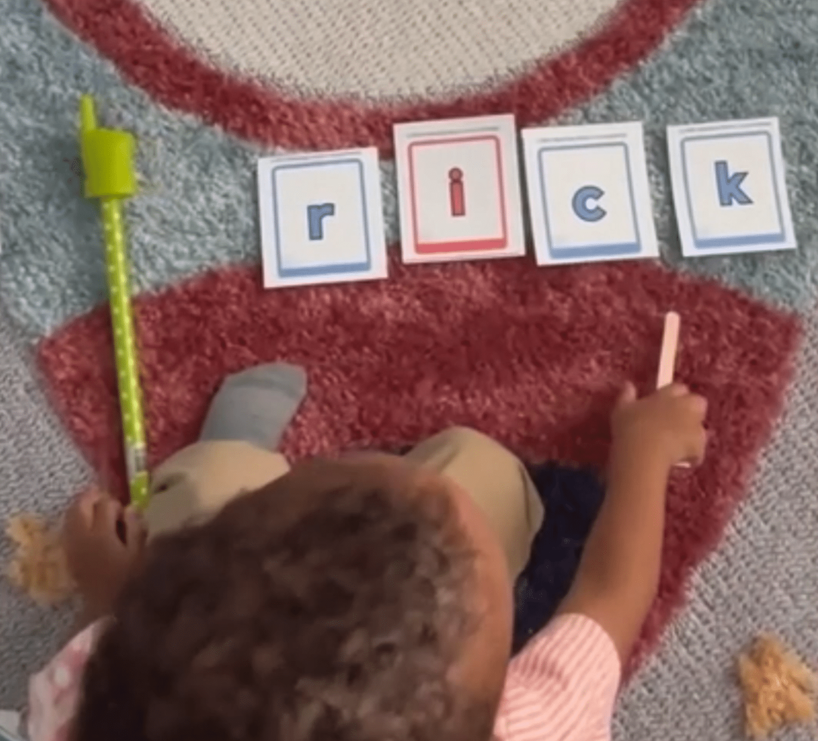 child learning to read